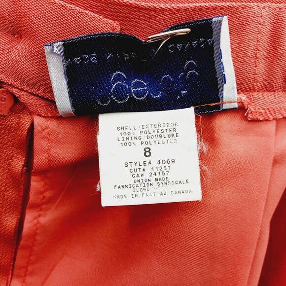 Skirt Pencil Size 8 Peach Minimalist Office Siren Quiet Luxury Capsule Wardrobe - Picture 11 of 12